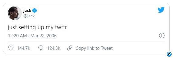 توییت دورسی - جک دورسی اولین توییت خود را به صورت یک توکن NFT به فروش گذاشت