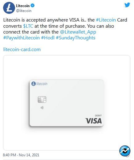 2021 11 15 15 42 09 Litecoin LTC 251x300 - بنیاد لایت کوین می گوید، لایت کوین (LTC) در هر جایی که VISA باشد پذیرفته می شود