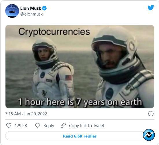 Screenshot 2022 01 20 at 10 57 07 Dogecoin Spikes as Elon Musk Tweets Most Relatable Crypto Meme 300x275 - رشد دوج کوین در پی توئیت صحنه ای از فیلم کریستوفر نولان توسط ماسک