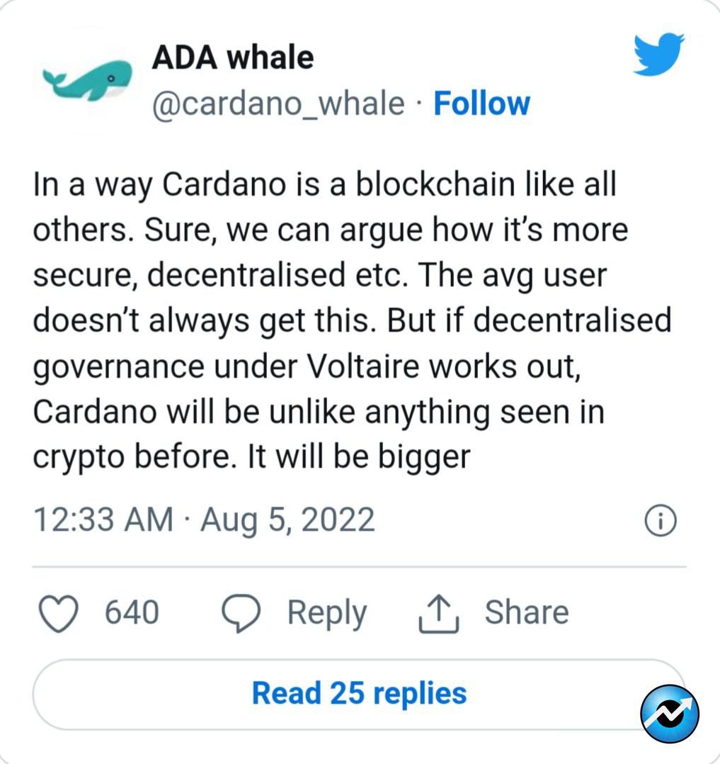 20220806 094824 - یک نهنگ آدا می‌گوید کاردانو می‌تواند «بزرگ‌تر» از «هر چیزی که قبلاً در کریپتو دیده شده» شود