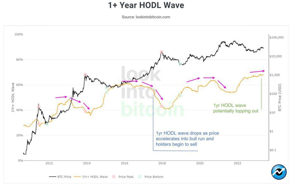 داده‌های آن‌چین: امواج هودل نشان‌دهنده شکل‌گیری نقطه عطفی در چرخه بازار هستند