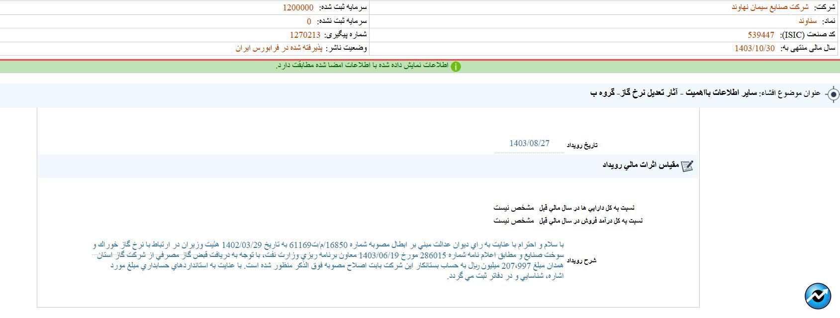 مهمترین اخبار کدال ۲۷ آبان ۱۴۰۳/ از تعدیل نرخ گاز تا راه اندازی واحد ایزومریزاسیون و نفتای سبک