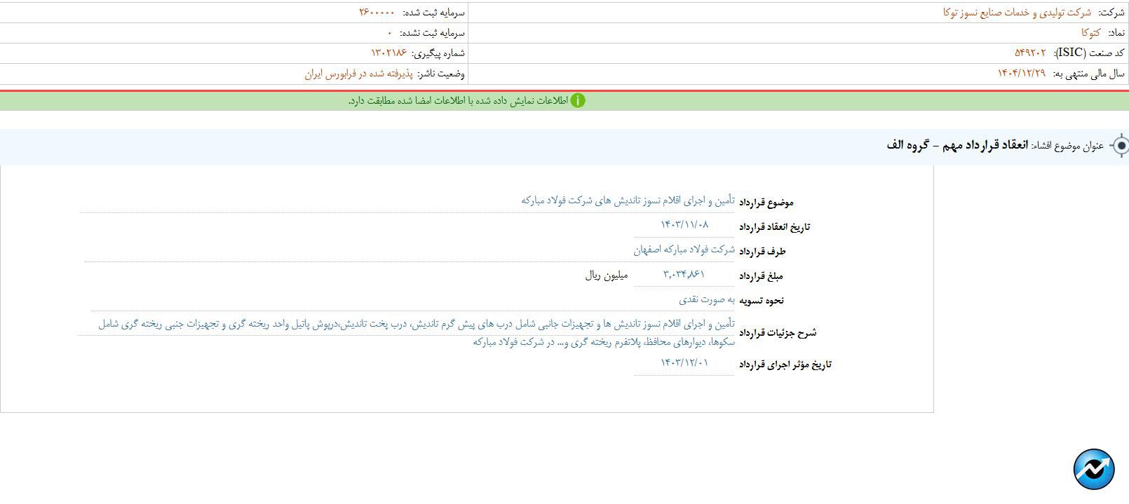 مهمترین اخبار کدال در ۸ بهمن ۱۴۰۳