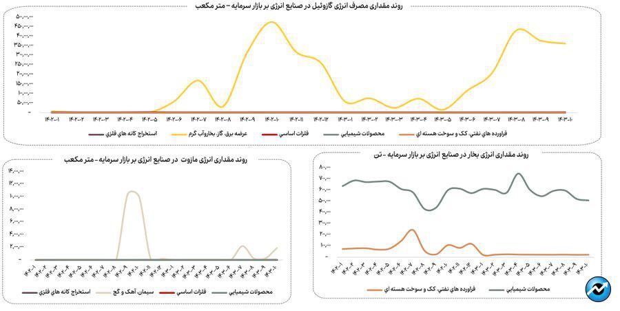 کاهش ۱۳ درصدی مصرف گاز صنایع بورسی در دی ماه