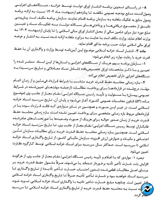 ابلاغ آییننامه اجرایی انتشار اوراق مالی اسلامی + متن کامل مصوبه دولت